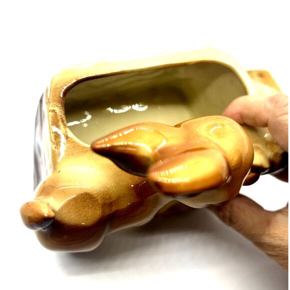 Vintage Shawnee USA Ceramic Pottery Planter Pot Deer Fawn 721 Rare Ohio - Picture 4 of 8